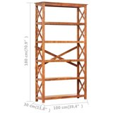 vidaXL Knjižna polica 100x30x180 cm akacija s finišem iz palisandra | Shoptok.si