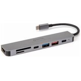  USB hub 7u1 sa Power Delivery 100 W i HDMI 4K Cene