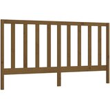 Maison Chic posteljno vzglavje - vzglavna omarica - nočna omarica medeno rjavo 206x4x100 cm trdna borovina, (21707408) Cene