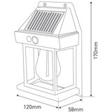  LED solarno zidno svetlo sa senzorom LANTER LED/1W/3,7V IP44 belo | Eponuda.com