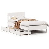 vidaXL Okvir kreveta bez madraca bijeli 100x200 cm konstruirano drvo | shoptok.hr