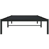 Metalni Kovinski posteljni okvir črn 100x190 cm | Shoptok.si