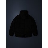 Sinsay Pamučna puffer jakna s kapuljačom i reflektirajućim detaljima | shoptok.hr