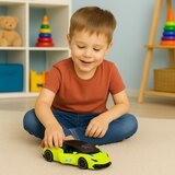 SPORTS Car Pull Back Metal Neon Green 1:43 | shoptok.hr