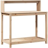 Furnova Miza za sajenje s policami 108x50x109,5 cm borovina, (21922017) | Shoptok.si