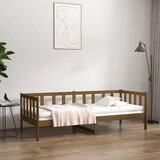 vidaXL dnevna postelja medeno rjava 90x190 cm trdna borovina Cene