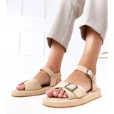  Beige Sandals with a Buckle on the Strap Mirkasa | ePonuda.com