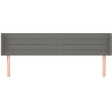  Uzglavlje s ušima tamnosivo 163x16x78/88 cm od tkanine | Eponuda.com