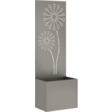 vidaXL Vrtno korito z dekorativno ploščo Rjav 50 x 140 cm | Shoptok.si