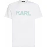 Karl Lagerfeld Majica modra / bela