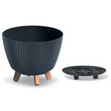  Saksija Lamia 30cm sa nogarima i rezervoarom - antracit S433 | ePonuda.com