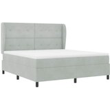  Krevet s opruga kutije Svijetlo siva 200 x 180 cm Baršun | shoptok.hr