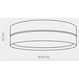  stropna svetiljka hilton 4xE27/15W/230V, prečnik 60 cm, mesing/crna | Eponuda.com