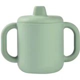 silikonska skodelica za učenje pitja sage green