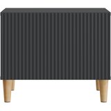  Kava Stol s ladicama Crna 49 x 50 x 40 cm Konstruirano drvo | shoptok.hr