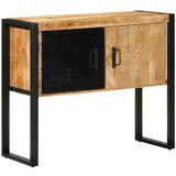 vidaXL Console Cabinet 90x35x75 cm Masivni neobdelan les Mango | Shoptok.si