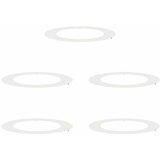  Pogodno za ravne drvene prstenove 5 pcs Bijelo Ø60 / 90 cm Čelik | shoptok.hr