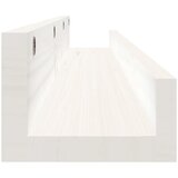  Zidne police 2 kom bijele 110x12x9 cm od masivne borovine | shoptok.hr