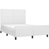  Okvir za krevet s uzglavljem bijeli 140x190 cm od umjetne kože | shoptok.hr