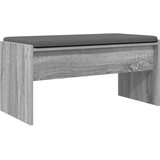  Klupa za hodnik s jastukom Siva Sonoma 83 x 38 x 40 cm | shoptok.hr
