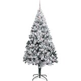 vidaXL Umestno božično drevo med 300 LED Zelena 240 x 150 cm | Shoptok.si