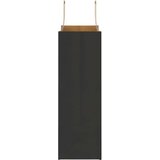 vidaXL Papirnate vrečke 250 kosov z ročaji črne barve 26x12x35 cm | Shoptok.si