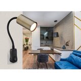 Globo 57911DPM - Zidno svetlo za utičnicu ROBBY 1xGU10/25W/230V crna/mesing | Eponuda.com