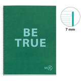 MiquelRius Kolegij blok A4 90g 80L spiralni crte Recycled cardboard be eco emerald MR46888 | shoptok.hr