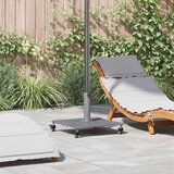  Baza za suncobran Tamno siva drvena izgled 45 x 45 x 31,5 cm | shoptok.hr
