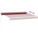 Tenda na ručno uvlačenje s LED bordo 350 x 250 cm | shoptok.hr