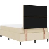 s opruga kutije s uzglavljem Krema 120 x 190 cm tkanina | shoptok.hr