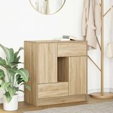  Komoda s predali in vrati, sonoma hrast, 70,5x34x74,5 cm | Shoptok.si