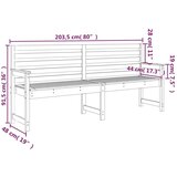  Klupa 203 5 x 48 x 91 5 cm od masivnog drva duglazije | shoptok.hr