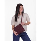 Vuch Crossbody torba Byrsa Intrecciato Wine Red, 20 x 24 cm Slike