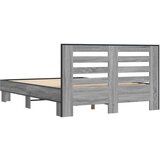  Posteljni okvir siva sonoma 135x190 cm inženirski les in kovina, (21166092) | Shoptok.si