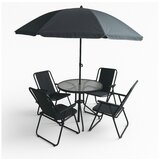  Set za baštu 4 stolice i sto sa XL suncobranom | ePonuda.com