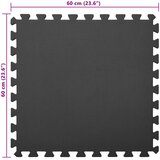  Podloga za bazen 24 pcs Crna 8,64 ㎡ EVA pjenasti materijal | Eponuda.com