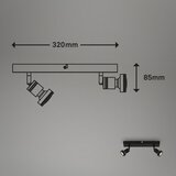 BRILONER 2926-025 - LED spot svetilo 2xGU10/4,9W/230V | Eponuda.com