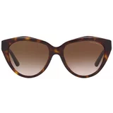 Emporio Armani Sončna očala ženska, rjava barva