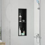  Ničica za tuš Crna 60 x 20 x 9,5 cm Nehrđajući čelik | Shoptok.si