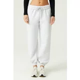 LOS OJOS x Melody Snow Melange Oversize/Wide Fit Cotton Thick Sweatpants