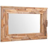  Ukrasno Ogledalo od Tikovine 90x60 cm Pravokutno | Shoptok.si
