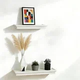 Komplet 2 stenskih polic MDF 30/42 cm