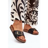 Boto Women's sandals on cork platform with buckle black Vianara | Shoptok.si