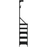  Stalak za odjeću sa spremištem za cipele crni 70 x 34 x 184 cm | Eponuda.com