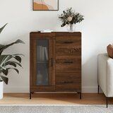 The Living Store Komoda rjavi hrast 69,5x34x90 cm inženirski les - Komoda, (21662700) | Shoptok.si