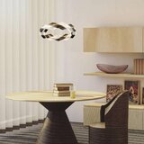 Globo Karilion LED viseća svjetiljka (24 W, Ø x V: 37 x 130 cm, Srebrna) | shoptok.hr