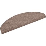  Prostirke za stepenice, samoljepljive, 20 kom. 65x21x4 cm, svijetlosmeđe, poluokrugle, velike | shoptok.hr