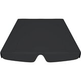  Zamjenski krov za vrtnu ljuljačku crni 188/168 x 145/110 cm | shoptok.hr