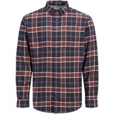 Jack & Jones Košulja mornarsko plava / marelica / crvena / bijela | shoptok.hr